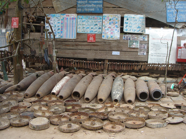 At the Landmine Museum in Siem Reap, Cambodia