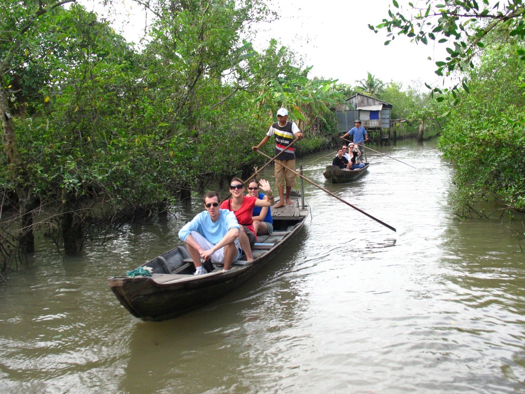 Boat trip around Vinh Long province, Vietnam