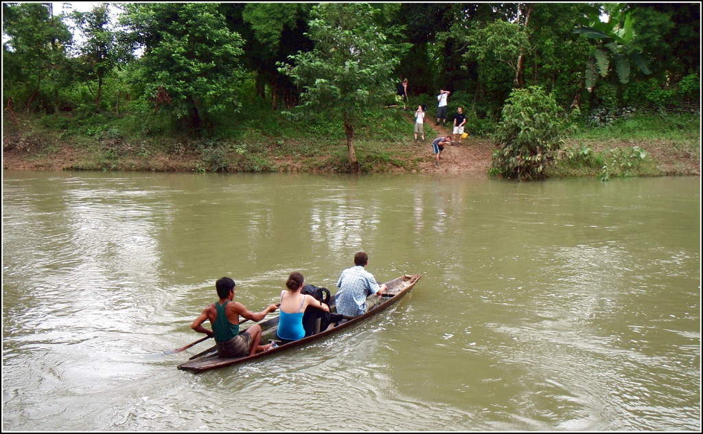 Boating in Xe Pian National park, Laos