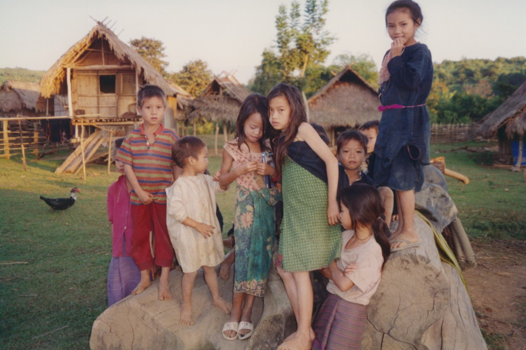 Children in Ban Nam Chang village, Laos