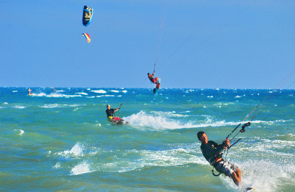 Kite-surfing in Mui Ne Beach