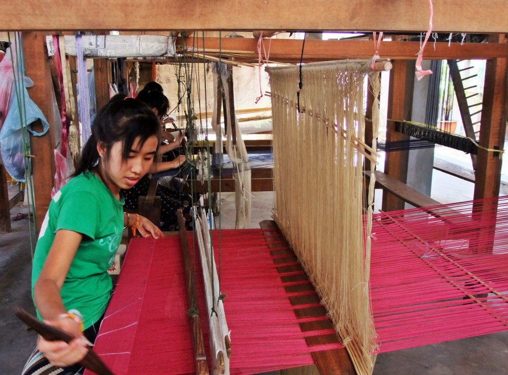 Silk Weaving -in Vientiane, Laos