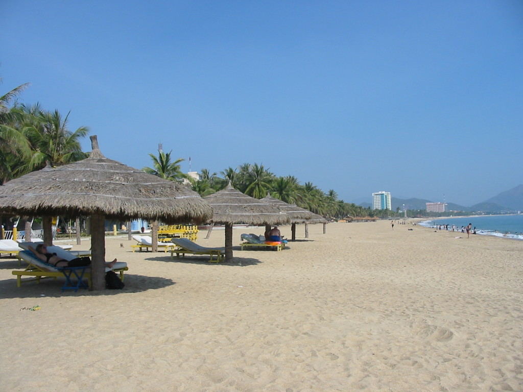 Sunny beach in Nha Trang