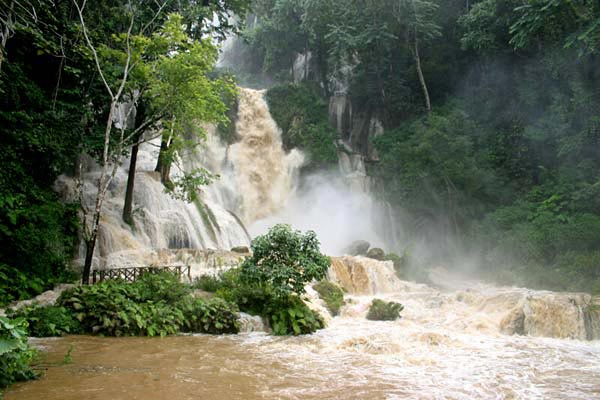 Tat Kuang Si water fall in Luang Prabang, Laos