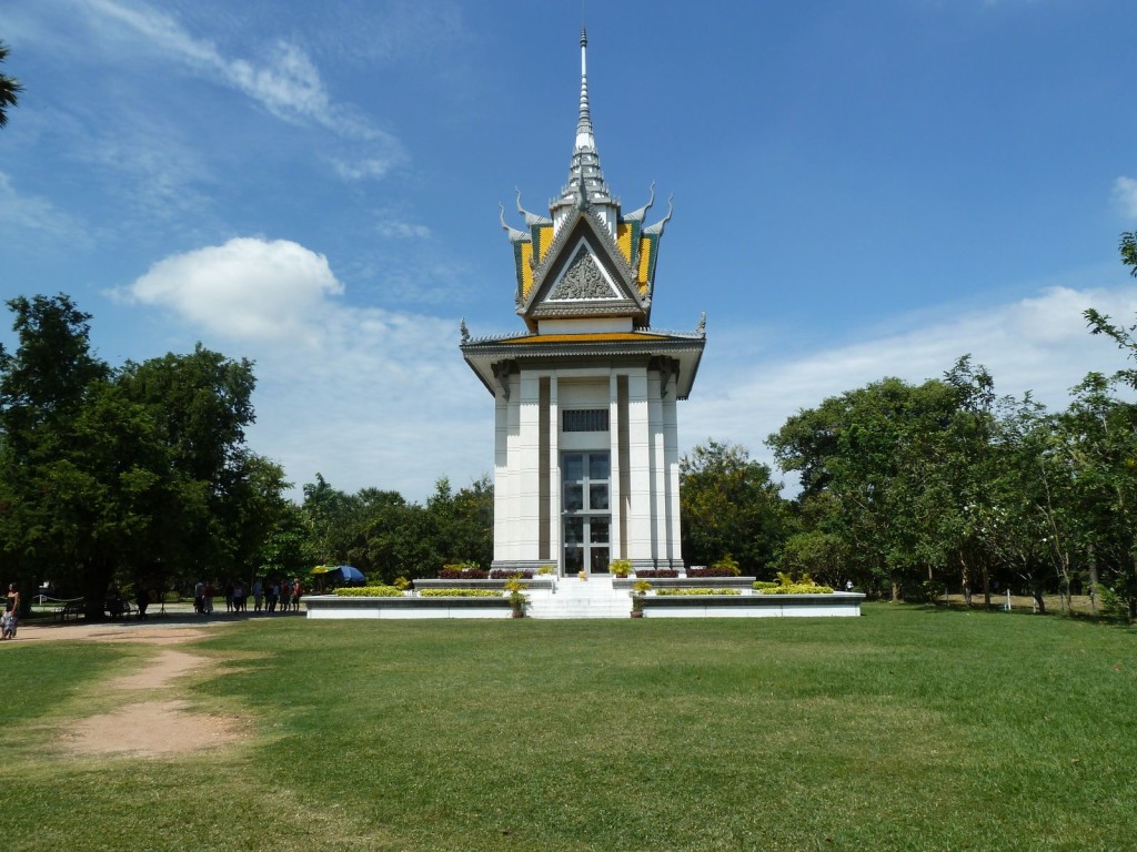 The Killing Fields Memorial Stupa in Phnom Penh, Cambodia