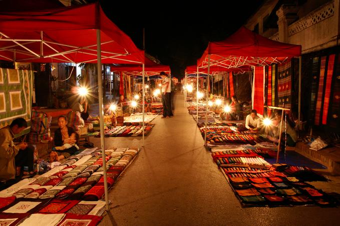Night Market in Luang Prabang