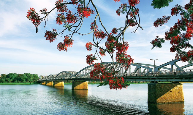 Perfume River in Hue.