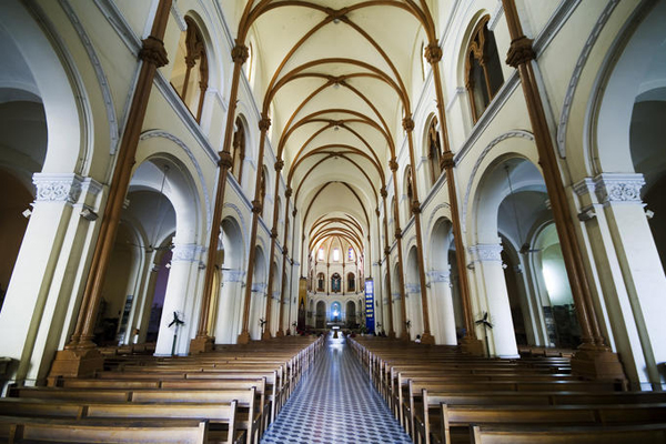 Interior Architecture of Saigon's Notre Dame Cathedral