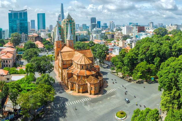 Panoramic view of Ho Chi Minh City