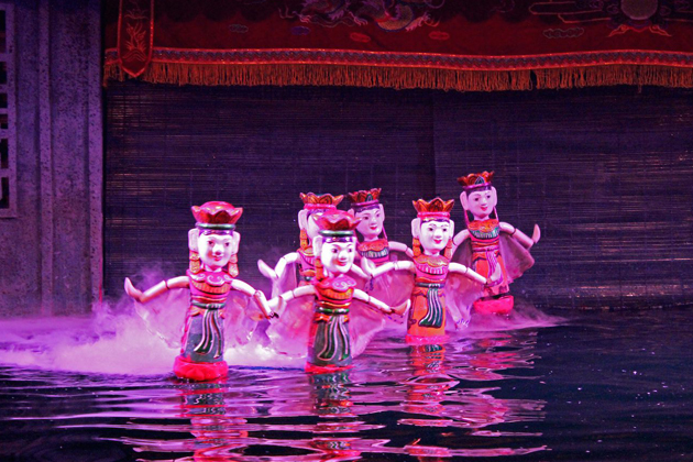 Water puppet show in Hanoi