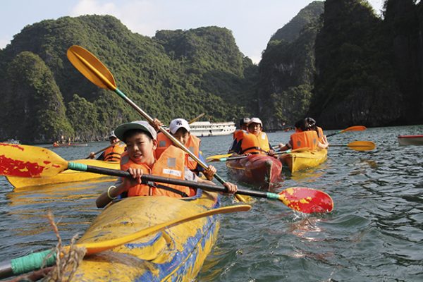 halong bay kayaking vietnam and cambodia family tours in 2 weeks