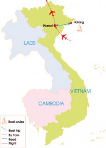 6-Day Discover The exotic Halong Bay & Hanoi Wellness & Spa - Map