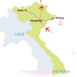 9-Day Wonderful North Vietnam - Map
