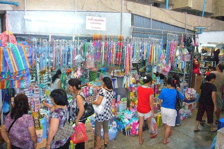 A corner of Morning Market in Vientiane