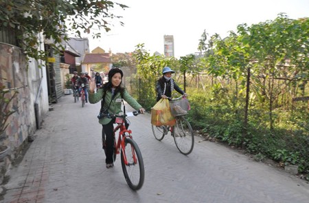 Bike around the village