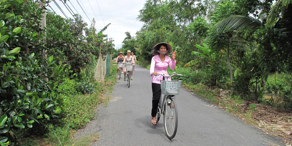 Biking trip in Tan Phong Island