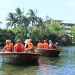 Enjoy a basket boat ride on Thu Bon River vietnam private tour discover in 10 days