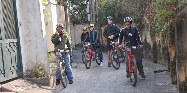 Explore the village with bike