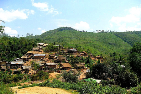 Hill tribe village in Luang Namtha
