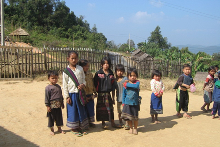 Hill tribe village in Oudomxay