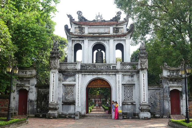 Main gate Temple of Literature Hanoi