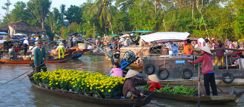 Mekong Delta with Floating Markets & Home-Stay Tour