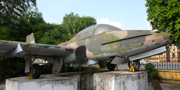 Military aircraft at Vietnam Military History museum