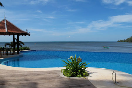 Pool at Nataya Resort in Kampot Cambodia