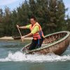 Rounded bambo basket boat