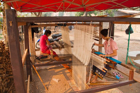 Silk weaving Ban Xangkhong village