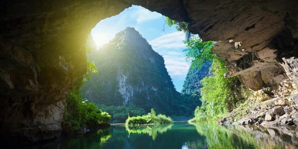 Tam Coc is called "Halong Bay on Land" due to its beauty