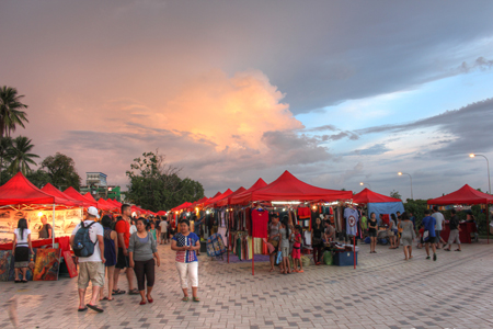 The Night Market in Vientiane