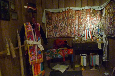 The display of costumes in Arts and Ethnology Centre