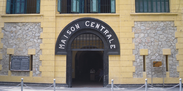 The entrance of Hoa Lo Prison