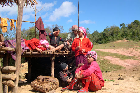 The local children in Moung Sing, Laos