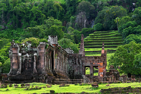 The ruins of Wat Phu