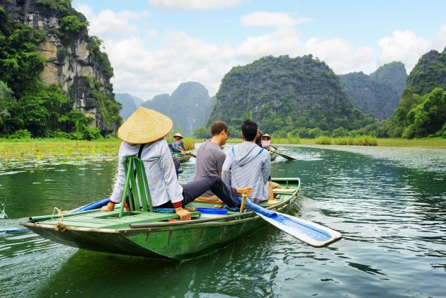 boat trip at stunning tam coc in ninh binh