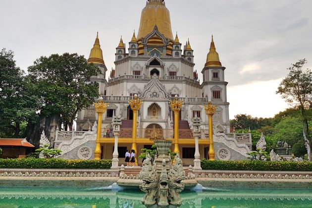 buu long pagoda in ho chi minh city vietnam