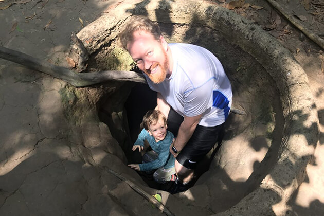 discover cu chi tunnels with children