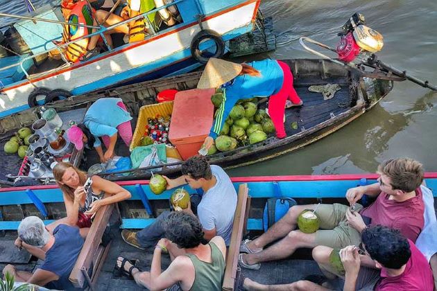 floating markets are must-visit destinations when visiting mekong delta