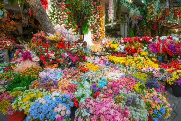 flower market in hanoi