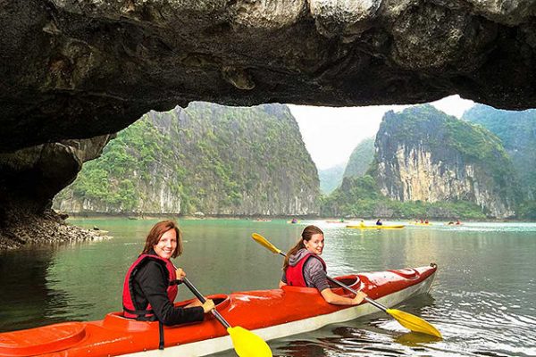 halong bay kayaking halong bay and cat ba island tour