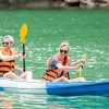 kayak in halong bay vietnam honeymoon package