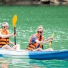 kayak in halong bay vietnam honeymoon package