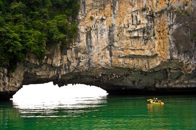 stunning luon cave in halong bay