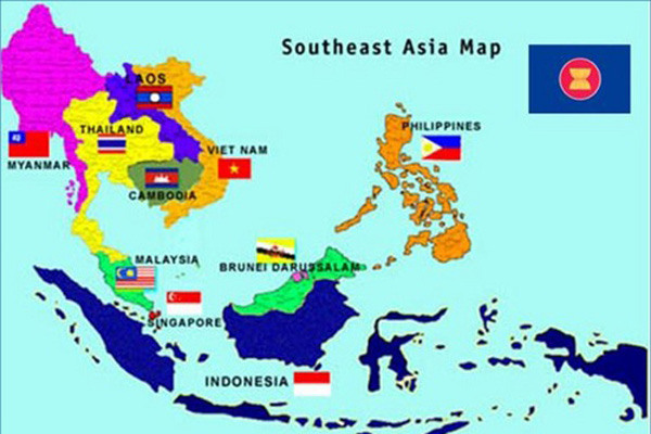 Southeast Asian Countries Map 2