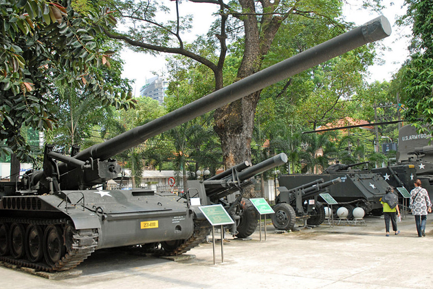 American battle tanks in War Remnants Museum
