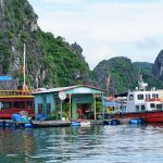 Ba Hang Floating village in halong bay