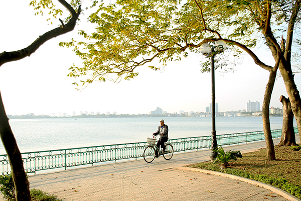 A corner of Kiem Lake, Hanoi