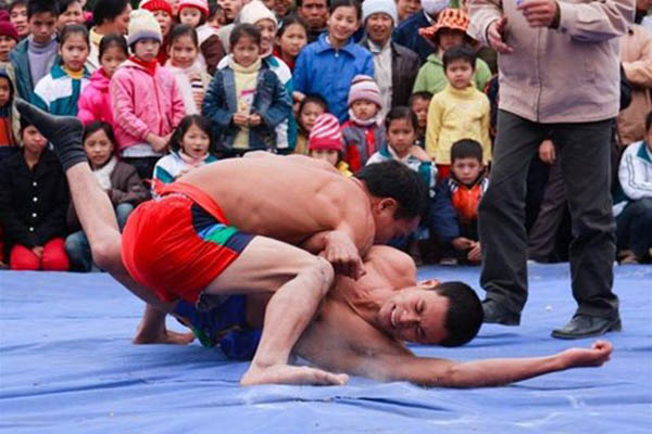 Lieu Doi Traditional Wrestling Festival
